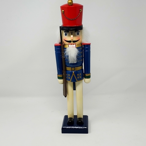 Nut Cracker Soldier Christmas 15' Wooden Decor Toy Soldier - Picture 1 of 13